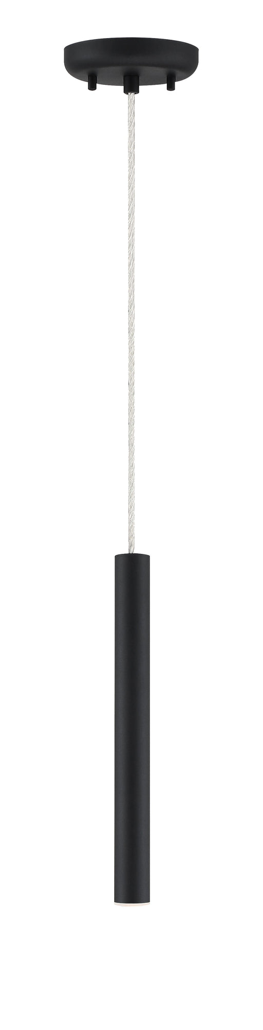 Pendant Z-Lite 917MP12-MB-LED Matte Black Forest 1 Light Pendant Z-Lite