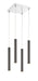 Chandelier Z-Lite 917MP12-PBL-LED-4SCH Chrome Forest 4 Light Chandelier Z-Lite