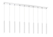 Linear Chandelier Z-Lite 917MP12-WH-LED-10LCH Chrome Forest 10 Light Linear Chandelier Z-Lite