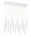 Chandelier Z-Lite 917MP12-WH-LED-14LCH Chrome Forest 14 Light Chandelier Z-Lite