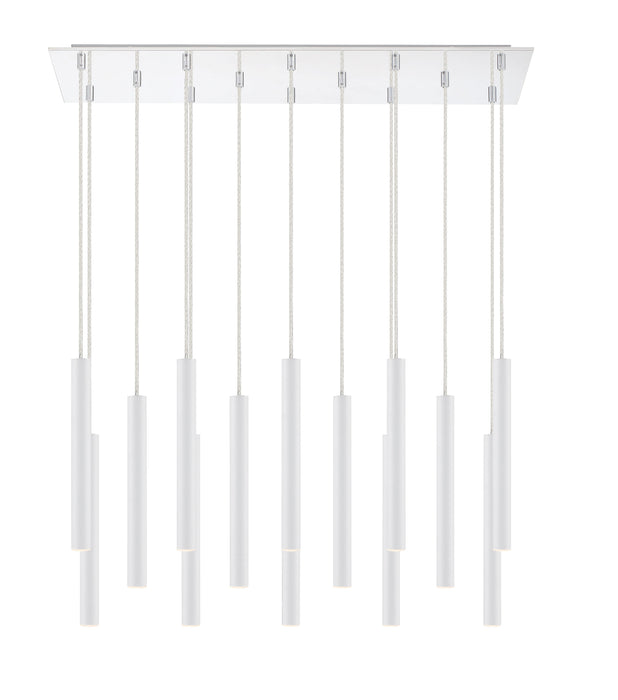 Chandelier Z-Lite 917MP12-WH-LED-14LCH Chrome Forest 14 Light Chandelier Z-Lite