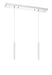 Linear Chandelier Z-Lite 917MP12-WH-LED-2LCH Chrome Forest 2 Light Linear Chandelier Z-Lite