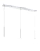 Linear Chandelier Z-Lite 917MP12-WH-LED-3LCH Chrome Forest 3 Light Linear Chandelier Z-Lite