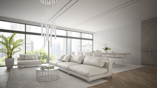 Chandelier Z-Lite 917MP12-WH-LED-9RCH Chrome Forest 9 Light Chandelier Z-Lite