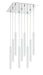 Chandelier Z-Lite 917MP12-WH-LED-9SCH Chrome Forest 9 Light Chandelier Z-Lite