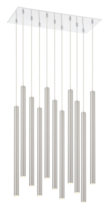 Chandelier Z-Lite 917MP24-BN-LED-11LCH Chrome Forest 11 Light Chandelier Z-Lite