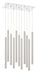 Chandelier Z-Lite 917MP24-BN-LED-11LCH Chrome Forest 11 Light Chandelier Z-Lite