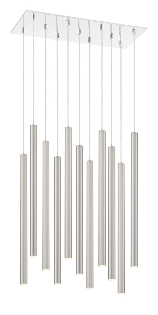 Chandelier Z-Lite 917MP24-BN-LED-11LCH Chrome Forest 11 Light Chandelier Z-Lite
