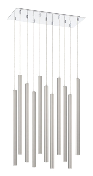 Chandelier Z-Lite 917MP24-BN-LED-11LCH Chrome Forest 11 Light Chandelier Z-Lite