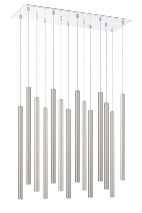 Chandelier Z-Lite 917MP24-BN-LED-14LCH Chrome Forest 14 Light Chandelier Z-Lite