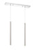 Linear Chandelier Z-Lite 917MP24-BN-LED-2LCH Chrome Forest 2 Light Linear Chandelier Z-Lite