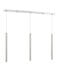 Linear Chandelier Z-Lite 917MP24-BN-LED-3LCH Chrome Forest 3 Light Linear Chandelier Z-Lite