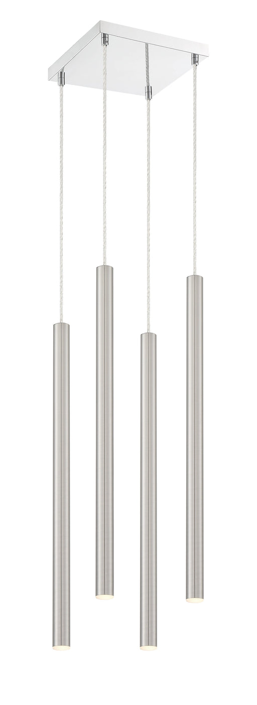 Chandelier Z-Lite 917MP24-BN-LED-4SCH Chrome Forest 4 Light Chandelier Z-Lite