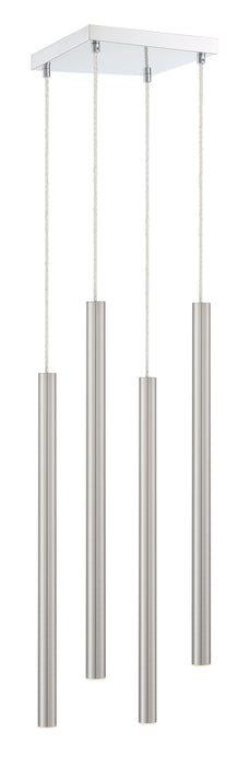 Chandelier Z-Lite 917MP24-BN-LED-4SCH Chrome Forest 4 Light Chandelier Z-Lite