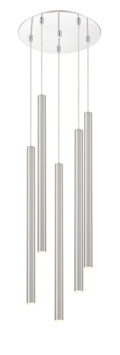 Chandelier Z-Lite 917MP24-BN-LED-5RCH Chrome Forest 5 Light Chandelier Z-Lite