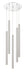Chandelier Z-Lite 917MP24-BN-LED-5RCH Chrome Forest 5 Light Chandelier Z-Lite