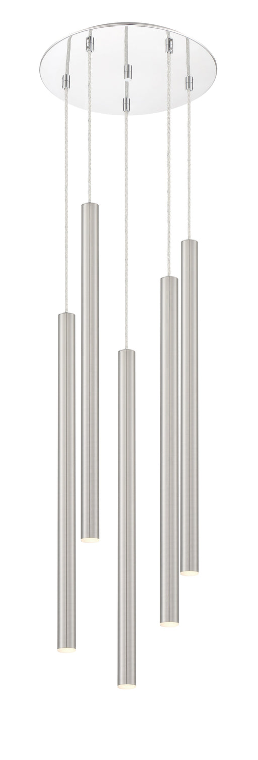 Chandelier Z-Lite 917MP24-BN-LED-5RCH Chrome Forest 5 Light Chandelier Z-Lite
