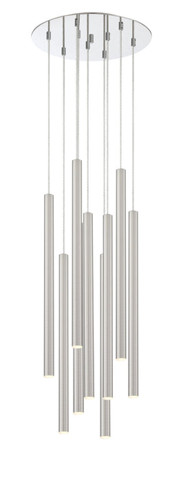 Chandelier Z-Lite 917MP24-BN-LED-9RCH Chrome Forest 9 Light Chandelier Z-Lite