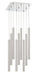 Chandelier Z-Lite 917MP24-BN-LED-9SCH Chrome Forest 9 Light Chandelier Z-Lite