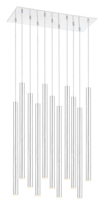 Chandelier Z-Lite 917MP24-CH-LED-11LCH Chrome Forest 11 Light Chandelier Z-Lite