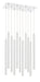 Chandelier Z-Lite 917MP24-CH-LED-11LCH Chrome Forest 11 Light Chandelier Z-Lite