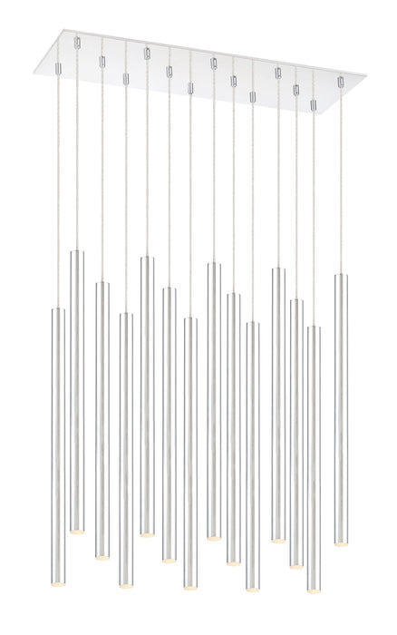 Chandelier Z-Lite 917MP24-CH-LED-14LCH Chrome Forest 14 Light Chandelier Z-Lite