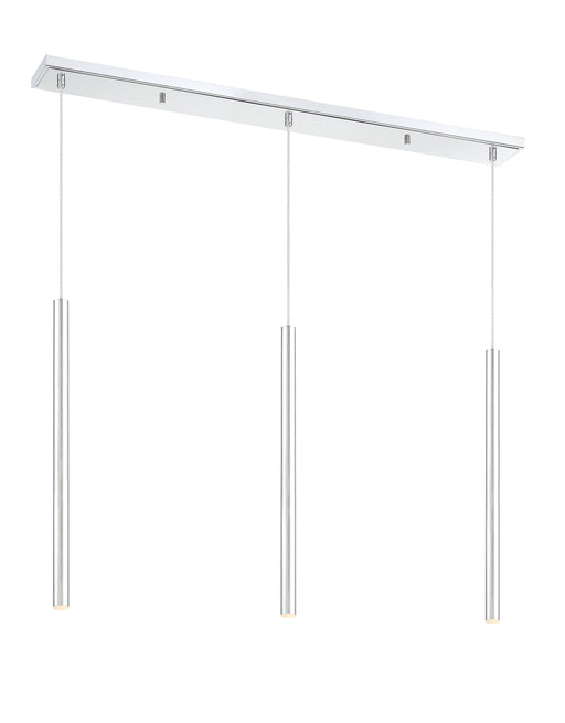 Linear Chandelier Z-Lite 917MP24-CH-LED-3LCH Chrome Forest 3 Light Linear Chandelier Z-Lite