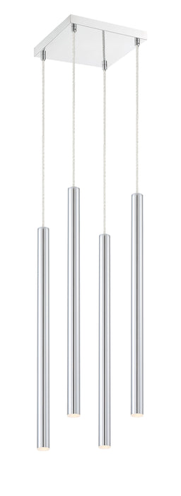 Chandelier Z-Lite 917MP24-CH-LED-4SCH Chrome Forest 4 Light Chandelier Z-Lite