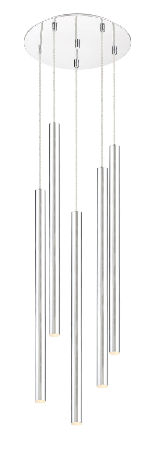 Chandelier Z-Lite 917MP24-CH-LED-5RCH Chrome Forest 5 Light Chandelier Z-Lite