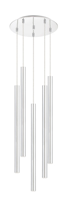 Chandelier Z-Lite 917MP24-CH-LED-5RCH Chrome Forest 5 Light Chandelier Z-Lite