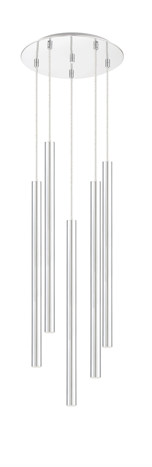 Chandelier Z-Lite 917MP24-CH-LED-5RCH Chrome Forest 5 Light Chandelier Z-Lite