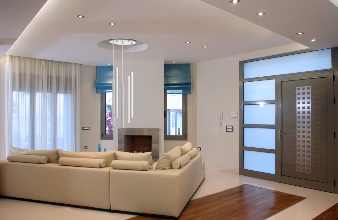 Chandelier Z-Lite 917MP24-CH-LED-5RCH Chrome Forest 5 Light Chandelier Z-Lite