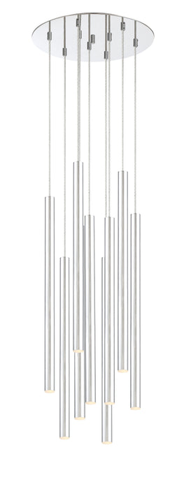 Chandelier Z-Lite 917MP24-CH-LED-9RCH Chrome Forest 9 Light Chandelier Z-Lite
