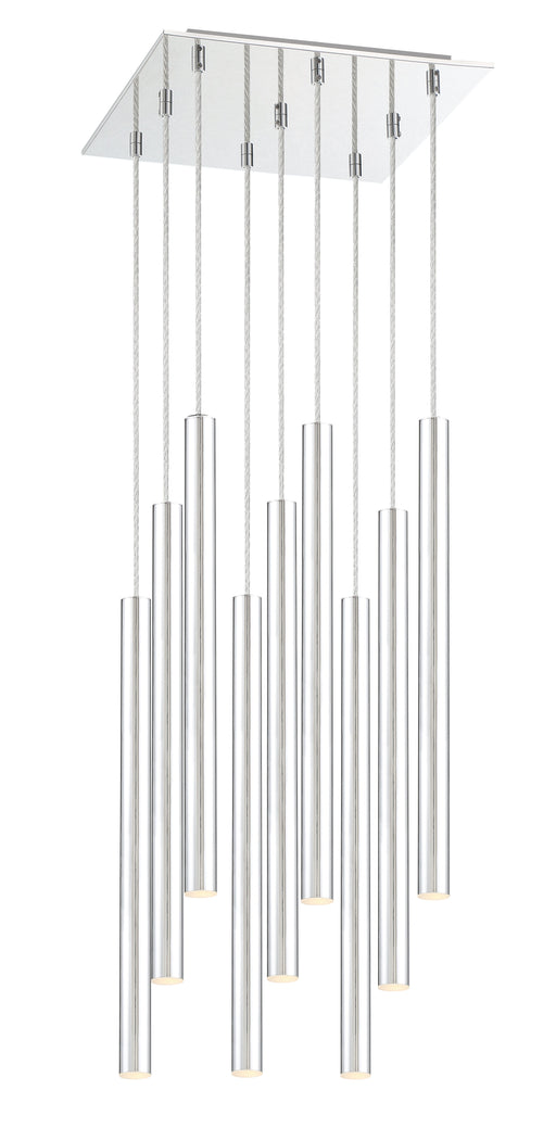 Chandelier Z-Lite 917MP24-CH-LED-9SCH Chrome Forest 9 Light Chandelier Z-Lite