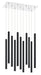 Chandelier Z-Lite 917MP24-MB-LED-11LCH Chrome Forest 11 Light Chandelier Z-Lite
