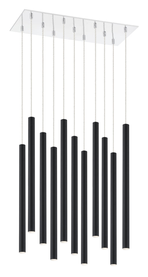 Chandelier Z-Lite 917MP24-MB-LED-11LCH Chrome Forest 11 Light Chandelier Z-Lite