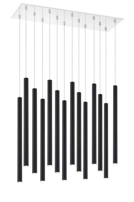 Chandelier Z-Lite 917MP24-MB-LED-14LCH Chrome Forest 14 Light Chandelier Z-Lite