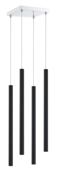 Chandelier Z-Lite 917MP24-MB-LED-4SCH Chrome Forest 4 Light Chandelier Z-Lite