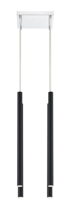 Chandelier Z-Lite 917MP24-MB-LED-4SCH Chrome Forest 4 Light Chandelier Z-Lite