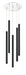 Chandelier Z-Lite 917MP24-MB-LED-5RCH Chrome Forest 5 Light Chandelier Z-Lite
