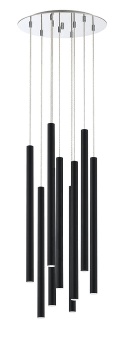 Chandelier Z-Lite 917MP24-MB-LED-9RCH Chrome Forest 9 Light Chandelier Z-Lite