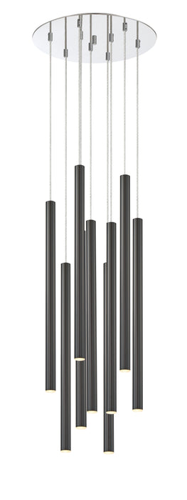 Chandelier Z-Lite 917MP24-PBL-LED-9RCH Chrome Forest 9 Light Chandelier Z-Lite