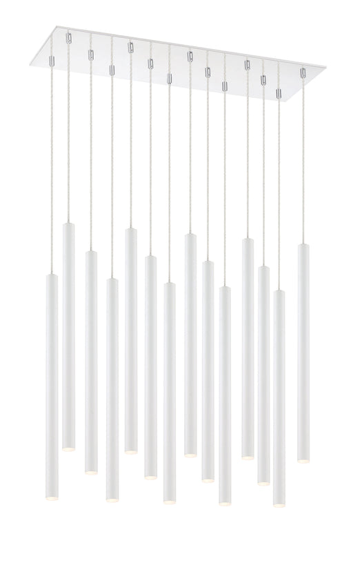 Chandelier Z-Lite 917MP24-WH-LED-14LCH Chrome Forest 14 Light Chandelier Z-Lite
