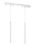 Linear Chandelier Z-Lite 917MP24-WH-LED-2LCH Chrome Forest 2 Light Linear Chandelier Z-Lite