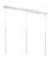 Linear Chandelier Z-Lite 917MP24-WH-LED-3LCH Chrome Forest 3 Light Linear Chandelier Z-Lite