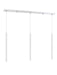 Linear Chandelier Z-Lite 917MP24-WH-LED-3LCH Chrome Forest 3 Light Linear Chandelier Z-Lite
