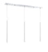 Linear Chandelier Z-Lite 917MP24-WH-LED-3LCH Chrome Forest 3 Light Linear Chandelier Z-Lite