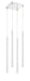 Chandelier Z-Lite 917MP24-WH-LED-4SCH Chrome Forest 4 Light Chandelier Z-Lite