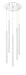 Chandelier Z-Lite 917MP24-WH-LED-5RCH Chrome Forest 5 Light Chandelier Z-Lite