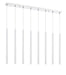 Linear Chandelier Z-Lite 917MP24-WH-LED-8LCH Chrome Forest 8 Light Linear Chandelier Z-Lite